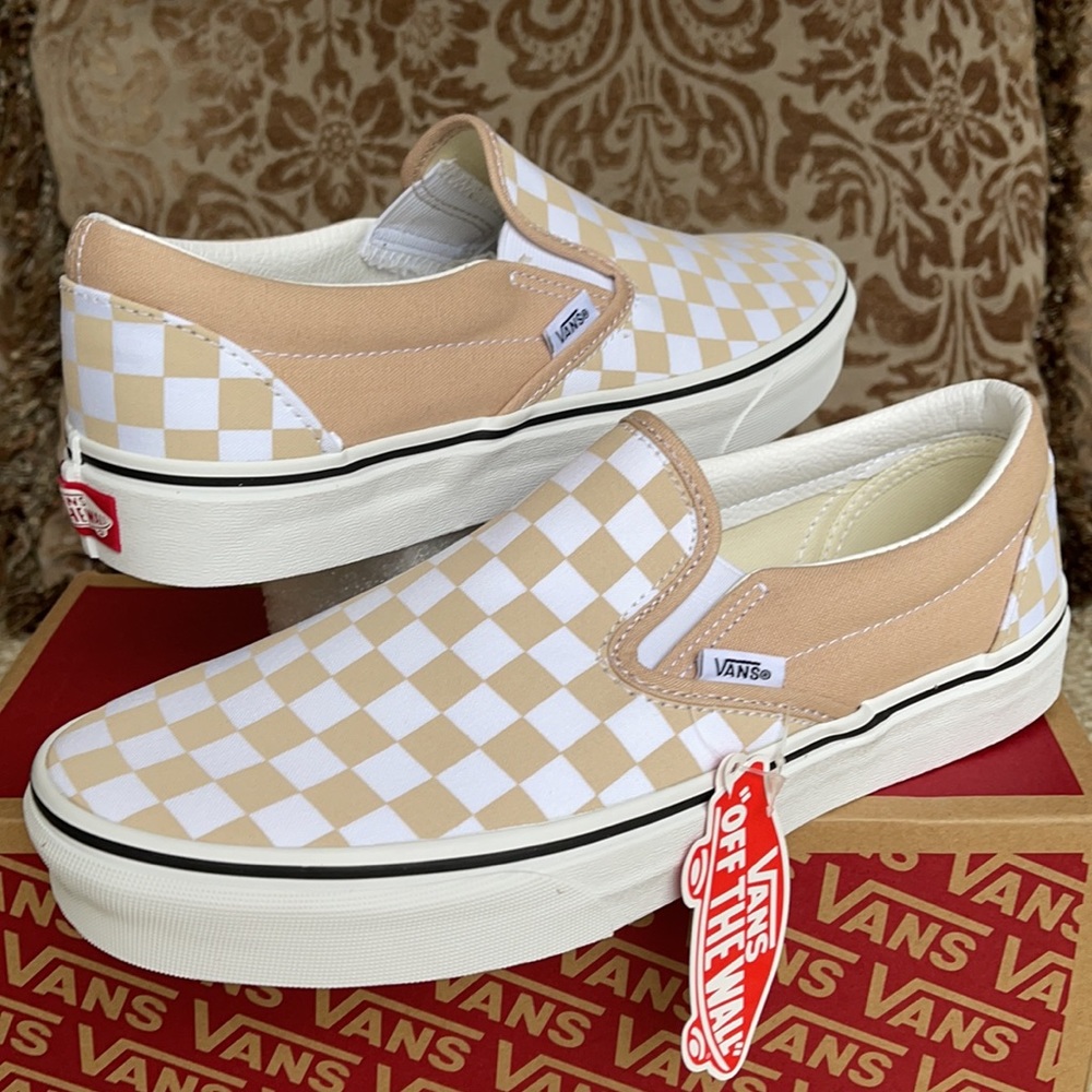 Vans Classic Slip On Checkerboard Frappe/Trwht WMN